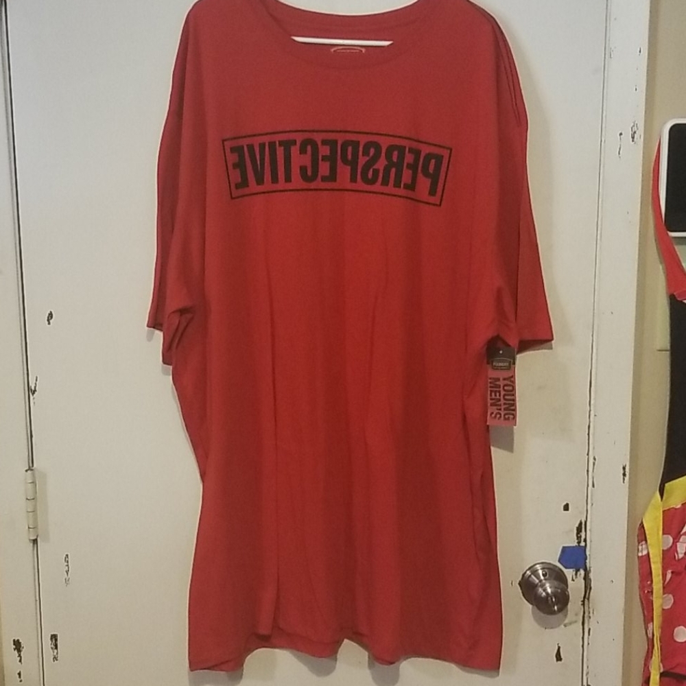 2/$15 Foundry Men's T-Shirt 3XLT Red